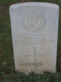 Dar Es Salaam War Cemetery - McRae, M